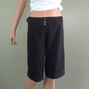 Black Cuffed Leg Gaucho's